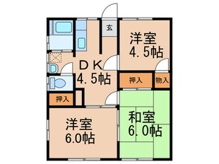 杉野コーポの物件間取画像